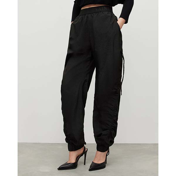 Allsaints Australia Womens Aura Oversized Drawcord Pants Black AU64-954